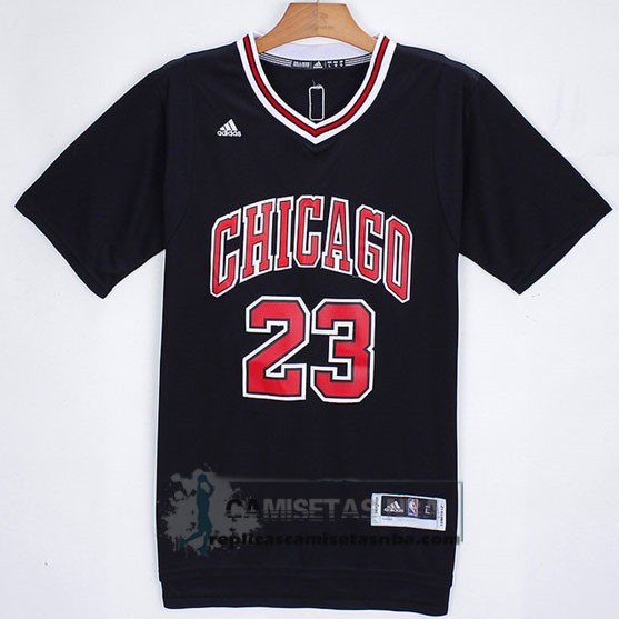Camiseta Manga Corta Bulls Jordan Negro